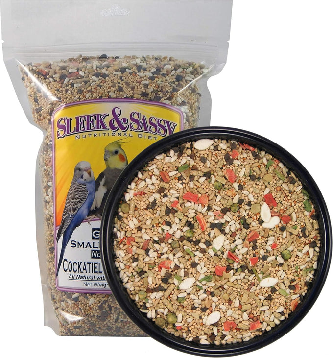Lovebird and small parrot food by Family Owned Oregon brand, 2 lbs, All Natural, Human Grade No Sulfites