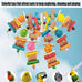 Parrot toys for large birds, natural peppered wood, African Grey, Macaws, Cockatoos, Amazon Parrot chew toys, aviary hanging accessories
