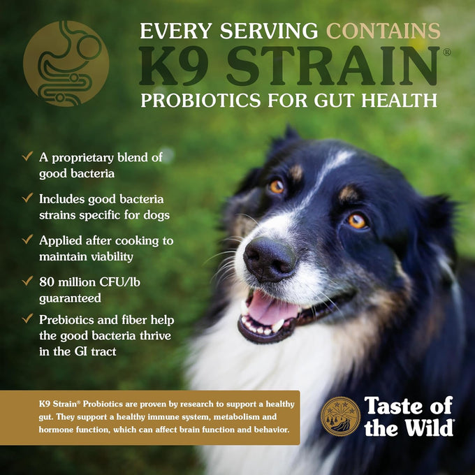 Taste of the Wild High Prairie Puppy Grain-Free Dry Dog Food with Roasted Bison and Venison 14lb High Protein