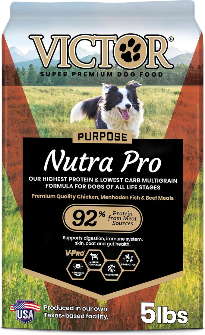 VICTOR Super Premium Gluten-Free High Protein Dog Food, 5lbs