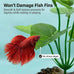2-pack artificial silk aquarium plants for betta fish tank decorations, goldfish, reptile terrarium accessories, gold