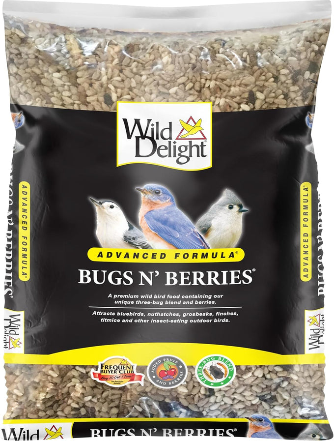 Wild Delight 4.5 lb Advanced Formula Bugs N Berries Wild Bird Food - Premium Variety Seed