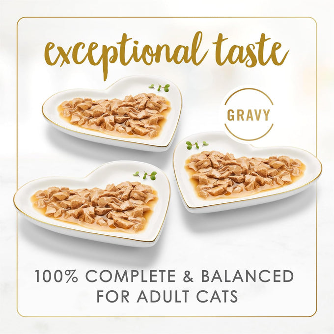 Purina Fancy Feast 3 oz. Gravy Lovers Poultry and Beef Gourmet Wet Cat Food Variety Pack, 24 Count