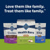 Blue Buffalo Mini Health Bars crunchy dog biscuits, oven-baked with natural ingredients, apples & yogurt, 2-lb box