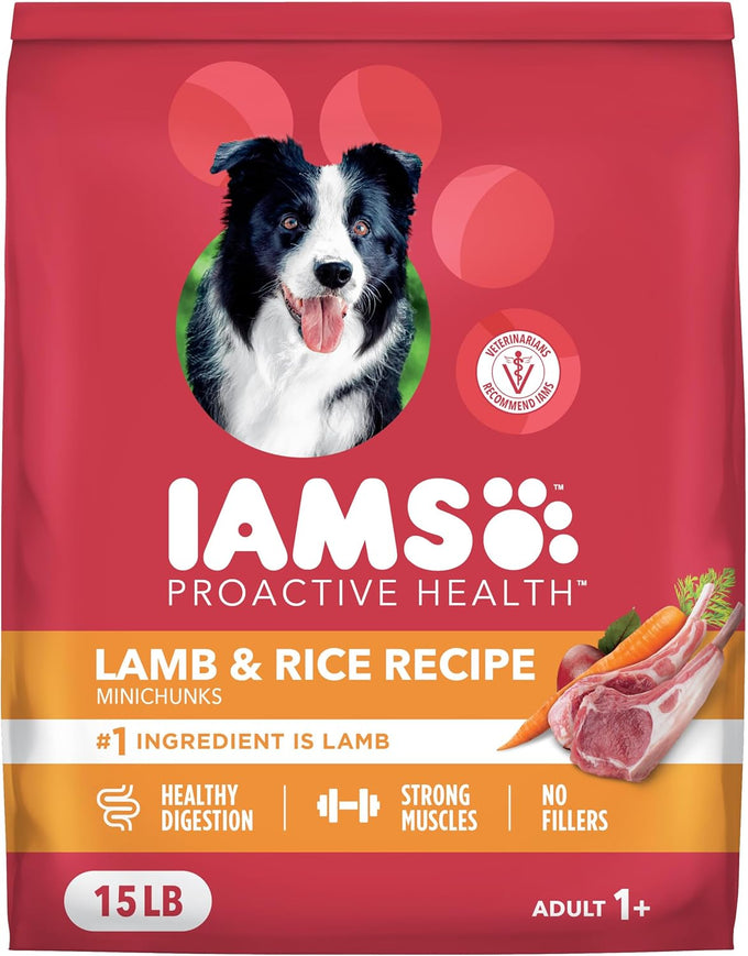 IAMS Proactive Health Dry Dog Food, Lamb & Rice, 30 lb