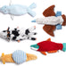 Nocciola Crinkle Plush Dog Toys Set, 5 PCS, Stuffless, Squeaky, No Stuffing, Suitable for Small Medium Large Dogs