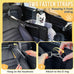 SlowTon Portable Dogs Armrest Booster Seat for Small Dog Anti-Collapse Pet Car Seat with Soft Cushion Safety Belt Black