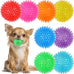 vitever 3.5" squeaky dog toy balls in 6 colors, bpa free, non-toxic for medium, large & small dogs