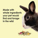 Kaytee food from the wild natural pet rabbit food, premium pellets, 4 pound, timothy hay, no added sugar