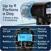 Fishnosh 2026 Automatic Fish Feeder for Small to Big Aquariums and Pond, Blue, Programmable Up to 9 Feedings
