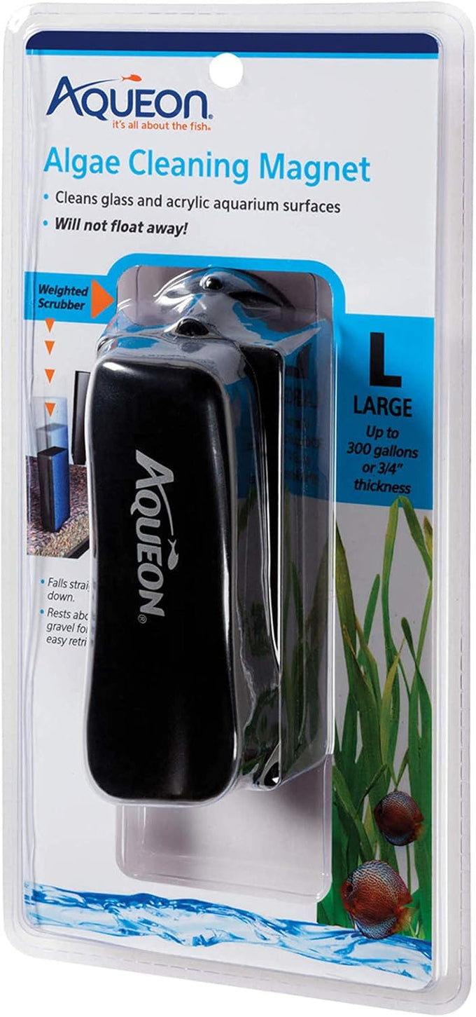 Aqueon Aquarium Algae Scraper for Glass/Acrylic, Small, Black - Easy Fish Tank Cleaning