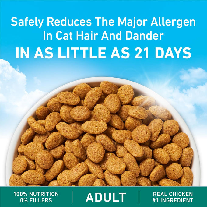 Purina ONE LiveClear Allergen-Reducing Cat Food Dry Formula with Real Chicken as Number One Ingredient - 3 lb Bag