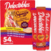 delectables squeeze up non-seafood variety pack, creamy squeezable puree, grain-free cat treats, 72-count