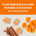 blue buffalo health bars crunchy dog biscuits, oven-baked, pumpkin, cinnamon, 16-oz bag