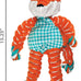 Kong Floppy Knots fox medium large dog tug toy with internal knotted rope and minimal stuffing