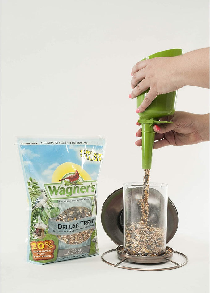Wagner's 62067 Deluxe Treat Blend Wild Bird Food, 4-Pound, USA-Made Seed Mix for Perching and Ground Feeding Birds