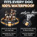 pawpro dog shock collar with remote, 4-mile range, night-light mode, 124 training levels, beeps, vibrations, waterproof rechargeable