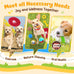 kipritii assorted dog toys, 25 pack, teething, entertainment, interactive play, puppy toys, rope toys, squeaky dog toys, treat balls