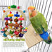 Natural Corncob Wooden Mango Solids Chew Toys for Small & Medium Parrots African Greys Cockatiels Lovebirds Bird Cage Accessories