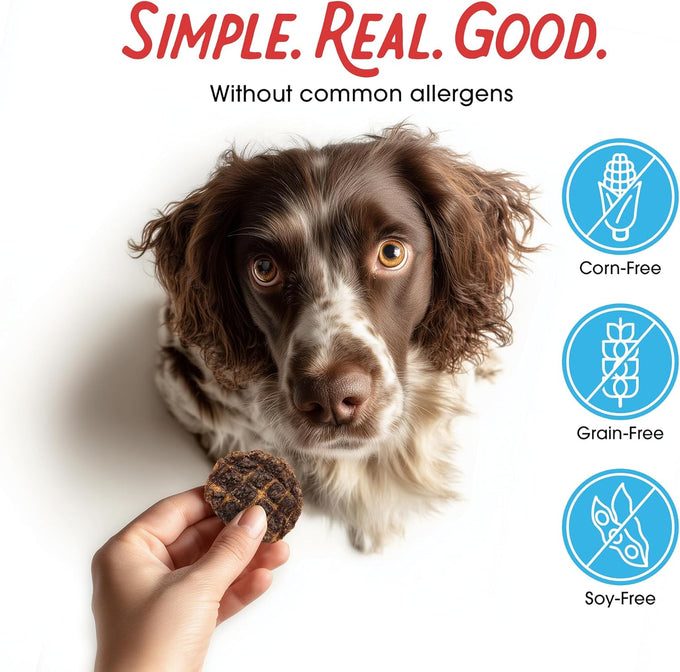 Farmland Traditions 3-ingredient, no filler, beef jerky dog treats, 2.5 pounds, made in USA, pack of 1