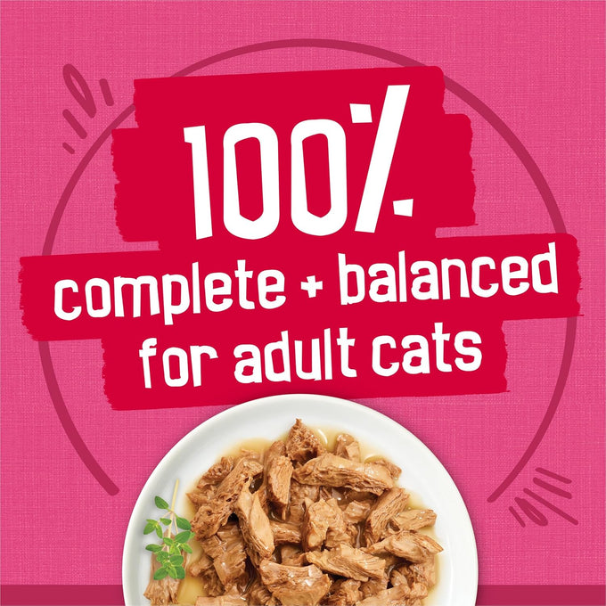 Purina Friskies Gravy Wet Cat Food Variety Pack, Prime Filets Favorites, 48-count Cans, Real Meat, Adult Cats