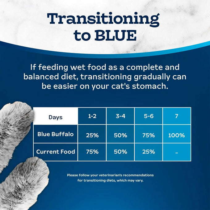 blue buffalo tastefuls flaked wet cat food variety pack, real meat, tuna, chicken, fish & shrimp, 12 count, 4 of each