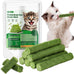 30g cat grass sticks for cats, delicious edible chew toy treats for teeth cleaning and hairball removal