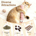 Cat Toys Pillows 3 Pack with 100% Natural Catnip for Large Indoor Cats Kicker Toys