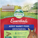 oxbow essentials rabbit food, adult, timothy hay, pet pellets, vitamins, minerals, high fiber, 10 lb bag, usa made