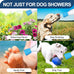 3 Piece Portable Orange Blue Green Silicone Outdoor Dog Shower for Bottles Attachment Accessory Camping Beach Hiking