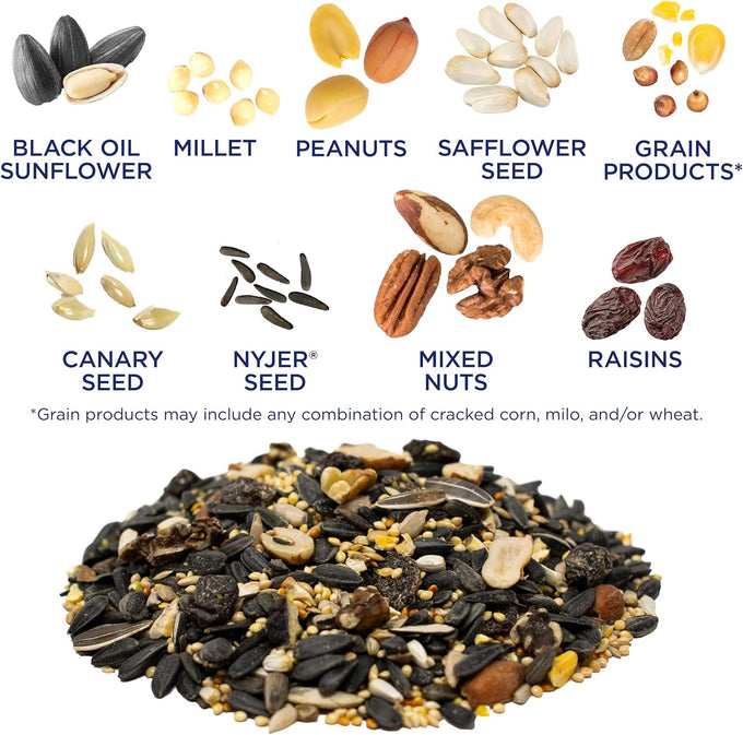Audubon Park extreme variety wild bird seed for outside feeders, 15-lb. bag, year-round use