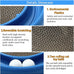 lyctdd Interactive Blue Cat Ball Track Toy with Scratching Board & Exercise Set for Indoor Cats and Kittens