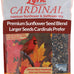 cardinal wild bird seed mix with premium sunflower and safflower seeds 18 lb bag