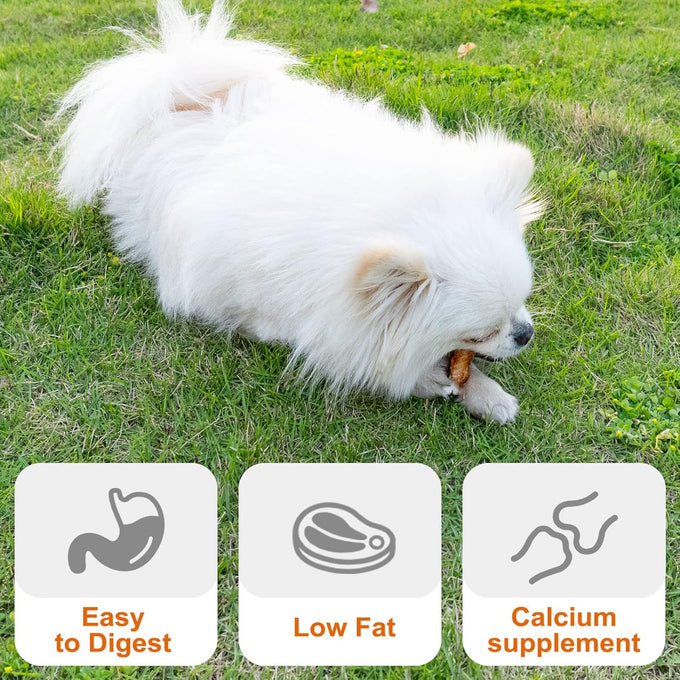 MON2SUN Chicken Wrapped Calcium Bones, 2.3" Treats for Puppies