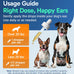 pup labs ear clear natural dog ear cleaner infection treatment drops 1 oz bottle dropper