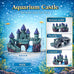 Mechpia 13 Pieces Aquarium Decorations Kit, Small Resin Castle, Rockery, and Artificial Plants for Betta Fish Tank Decorations