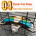 Interactive Parrot Foraging Toy - Natural Wood Puzzle Feeder & Chewable Perch for Small & Medium Conure Birds - 6 Hidden Food Holes & Easy Cage Mount