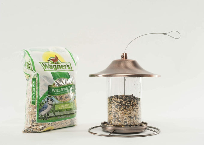 Wagner's 6-pound classic blend wild bird food bag, Millet, sunflower, and cracked corn for backyard birds