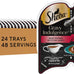Sheba Gravy Indulgence Adult Wet Cat Food, 2.6 oz Twin-Pack Trays, 48 Servings, Beef Entree