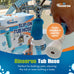 rinseroo slip-on bathtub faucet sprayer attachment for tub spout, ultra-flex dog shower hose adapter, 5 foot hose