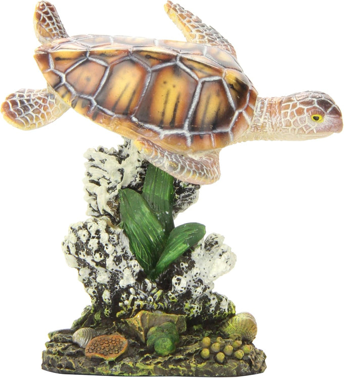 penn-plax-resin-swimming-sea-turtle-aquarium-decor-small-rr1104