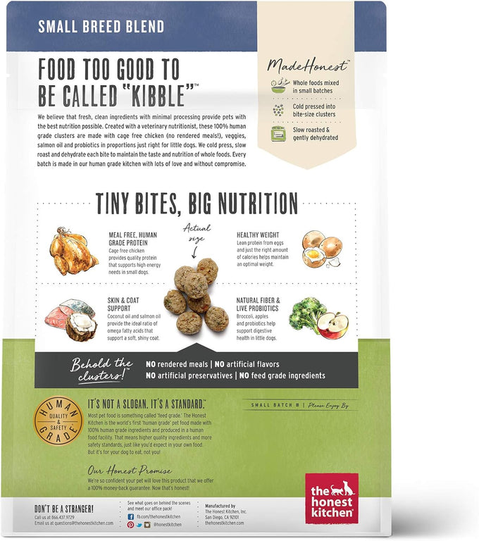 The Honest Kitchen Whole Food Clusters Grain-Free Chicken Dog Food, 1 lb