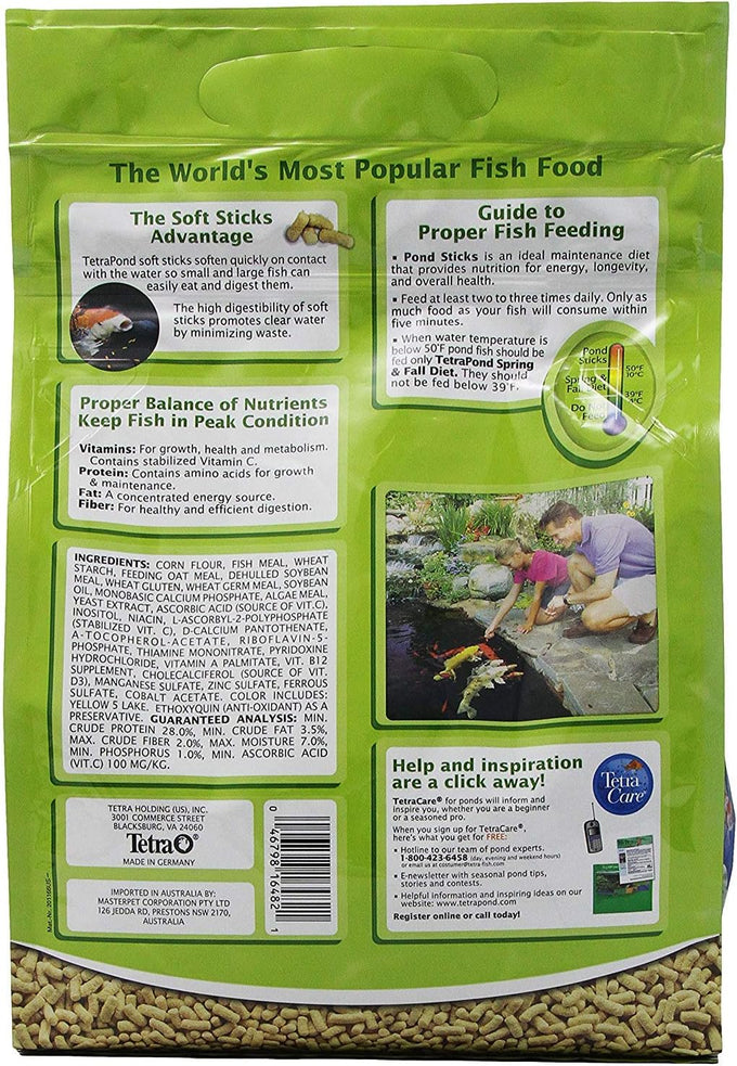 TetraPond Pond Sticks for Goldfish and Koi - Soft Sticks for Daily Nutrition