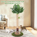 Monstera 41in Cat Scratching Post with Sisal Rope Tower and Hanging Mouse Toy for Indoor Adult Cats