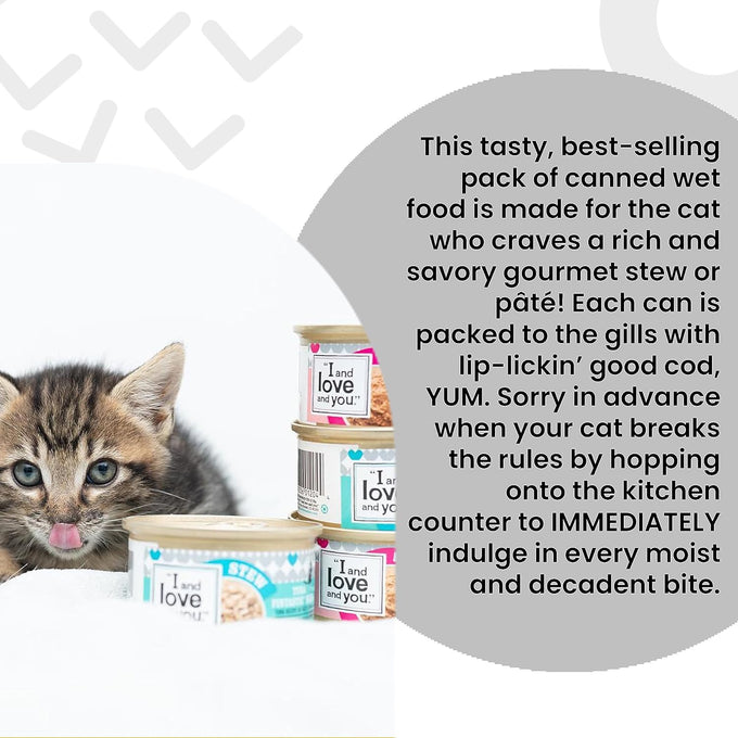 I and love and you Grain-Free Rabbit Canned Wet Cat Food 3-Ounce Pack of 24 Cans
