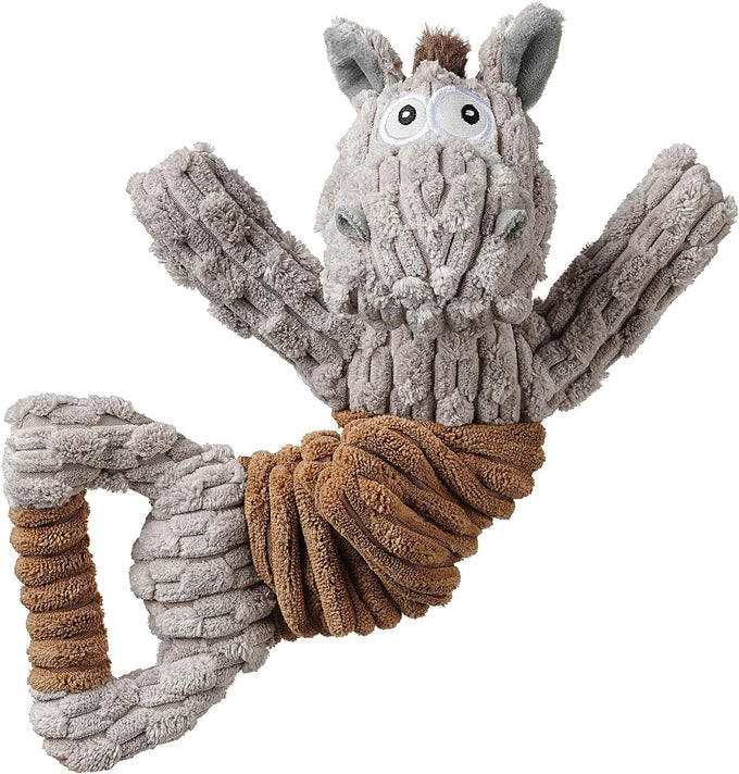 sedioso tug of war dog toy, crinkle donkey plush toy for large dogs, soft squeaky stuffed animal