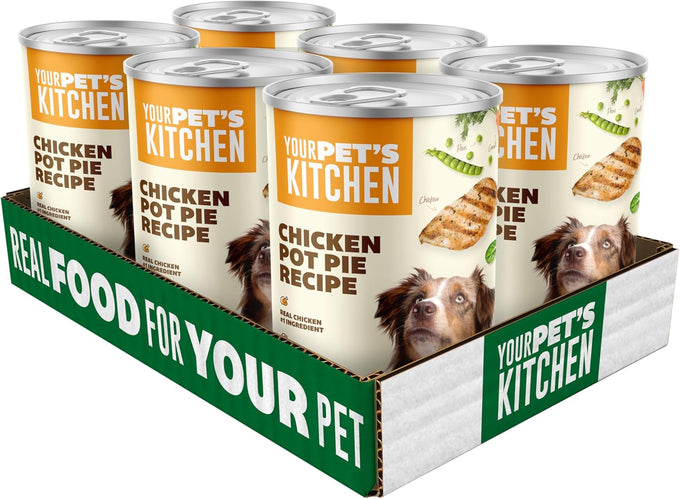 Your PET'S Kitchen Chicken Pot Pie Wet Dog Food, 13.2oz Cans (6-Pack)