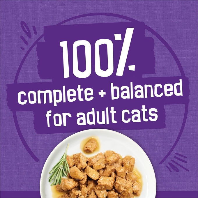 Purina Friskies Gravy Wet Cat Food Variety Pack, Meaty Bits, 24-pack, 5.5 oz cans