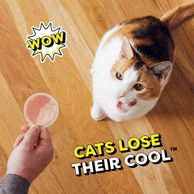 Temptations lickable cat treats, variety pack, 24 spoons, soft, adult wet, mess-free puree
