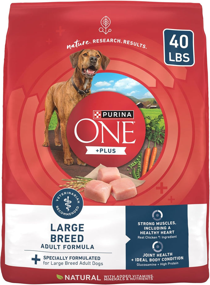 Purina ONE Plus Large Breed Adult Dog Food - 40 lb Bag